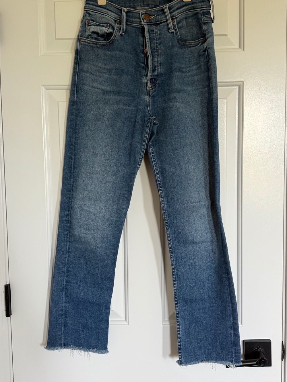 MOTHER The Tomcat Ankle Fray Jeans in Let’s Just Be Friends